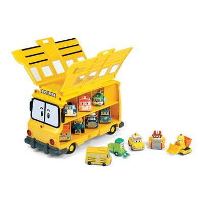 Robocar Poli حافلة مدرسة لتخزين السيارات — صورة 3