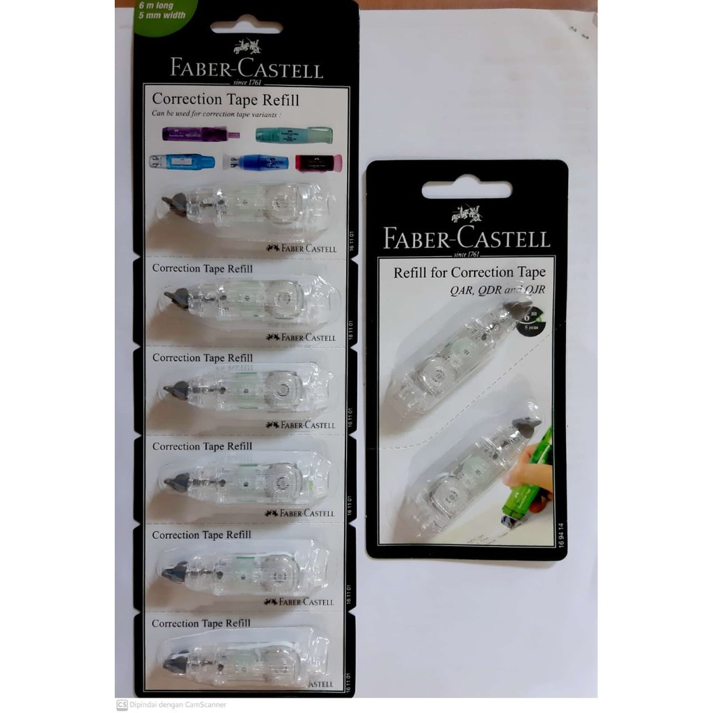 Faber-Castell เทปลบคําผิดแบบเติม QAR-506 & QJR-506