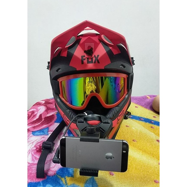 หมวกกันน็อครถจักรยานยนต์ Chin Stand Mount สําหรับ GoPro Hero 10 9 8 7 6 5 4 3 + Xiaomi Yi Action กล้