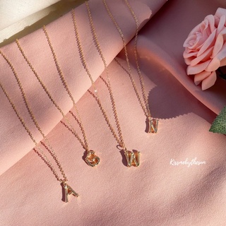 Kissmebythesun - First Love Necklace | สร้อยคอจี้ตัวอักษร