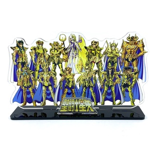 โมเดลฟิกเกอร์อะคริลิค Saint Seiya zodiacal signs Athena Shaka Saga Camus Muu Aiolia Aiolos Dohko Milo