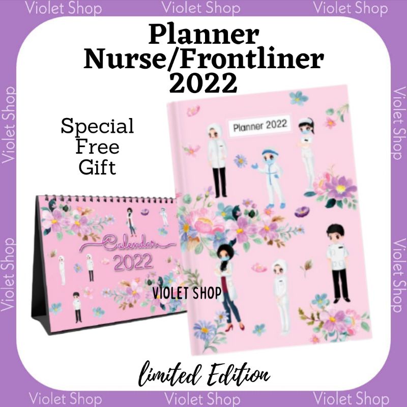 PLANNER NURSE PLANNER FRONTLINER PLANNER ANA DIARI PLANNER 2022 BUKU DIARI DIARY BOOK TUKU PLANNER