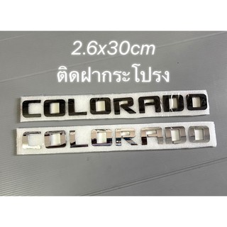 LOGO โลโก้ #ติดรถยนต์ #COLORADO ติดท้ายรถ สติ๊กเกอร์ติดรถยนต์ #เพลทแต่งรถ#Logo Sticker