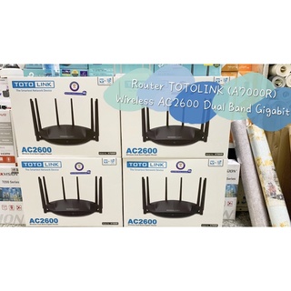 ☘️📘(*ของแท้ 100% ส่งไวทันใจ*)★ Router TOTOLINK (A7000R) Wireless AC2600 Dual Band Gigabit Lifetime Forever