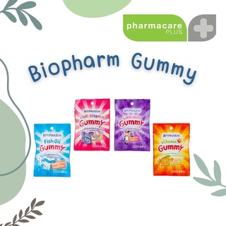 Biopharm Gummy ขนมวุ้นเจลาตินสำเร็จรูป (ผสมแคลเซียม,มัลติวิตามิน,น้ำมันปลา,วิตามินซี)