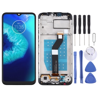 Tft หน้าจอ LCD สําหรับ Motorola Moto G8 Power Lite Digitizer ประกอบเต็มรูปแบบพร้อมกรอบ (สีดํา)