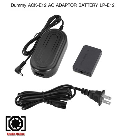 Dummy Battery ACK-E12 AC Adapter Battery LP-E12 for Canon M M2 M10 M50 M100