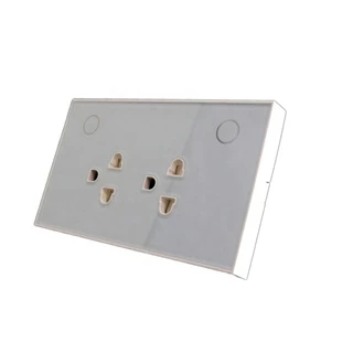 Tuya สมาร์ทปลั๊กฝังผนัง Wi-Fi/Zigbee เปิดปิด ตั้งเวลาผ่านแอป (801) รองรับ Google Home/Alexa-Wall Socket