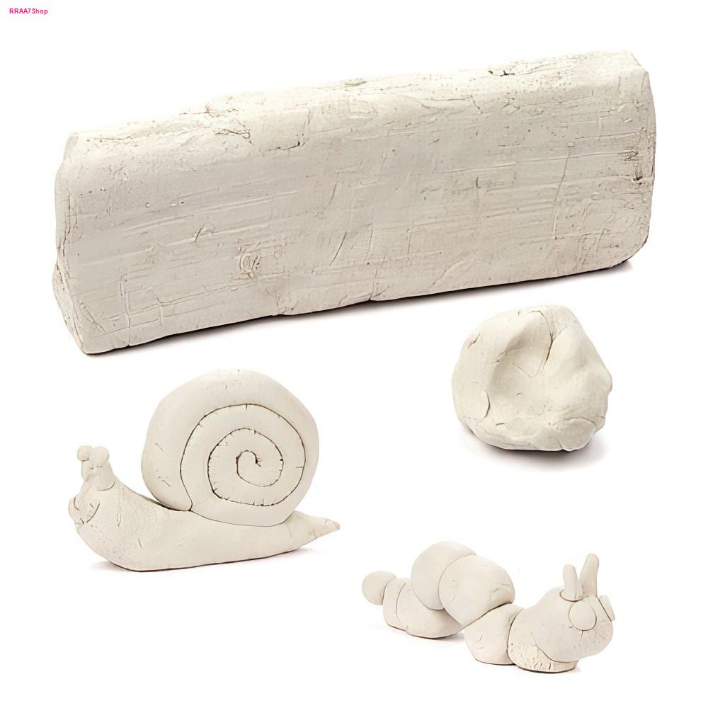 ดินปั้น Mungyo Sculpt Dry สีขาว/สีเนื้อ (1 ก้อน) ดินปั้นธรรมชาติ ดินปั้นญี่ปุ่น ดินเยื่อกระดาษ ดินเบา Air Clay