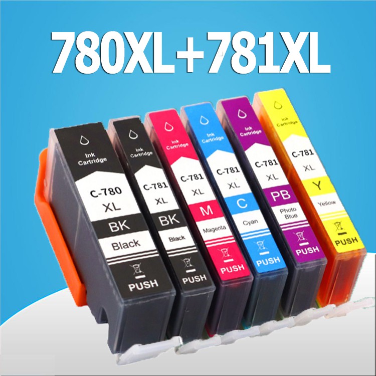PGI 780XL CLI 781XL ตลับหมึก PGI780 CLI781 หมึ PGI780XL CLI781XL ตลับหมึกสำหรับ TR8570 TS6370 TS8170