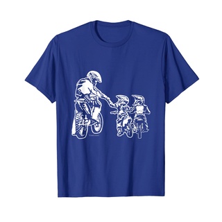 เสื้อยืดคอกลมcrew neckcool dad dirt bike rider motocross men biker gift t-shirt plus size classic sportwear วันพ่อS-4XL