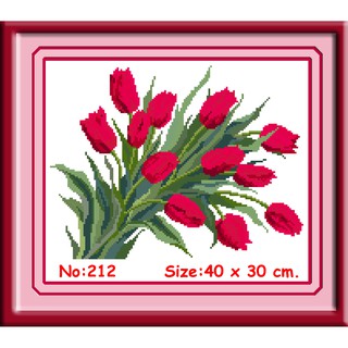 ไอแอมครอสติช iamcrossstitch DIY รหัส L-212 40x30 cm. ชุดอุปกรณ์งานฝีมือปักครอสติชครบชุด