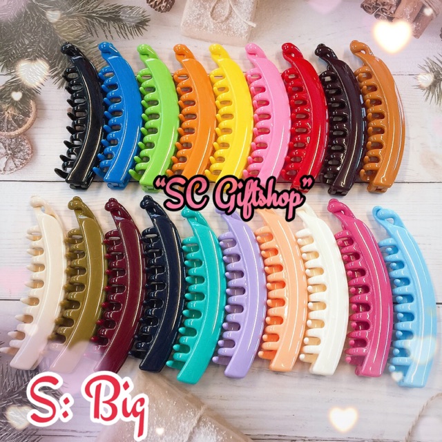 (พร้อมส่ง) กิ๊บกล้วย กิ๊บหนีบผมหางม้า Size:Big
