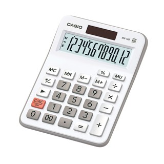 เครื่องคิดเลข สีขาว คาสิโอ MX-12B-WE White Calculator Casio MX-12B-WE