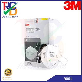 3M 9001 หน้ากากอนามัยกันฝุ่น กันเชื้อโรค PM 2.5  P1 กล่องละ 50 ชิ้น