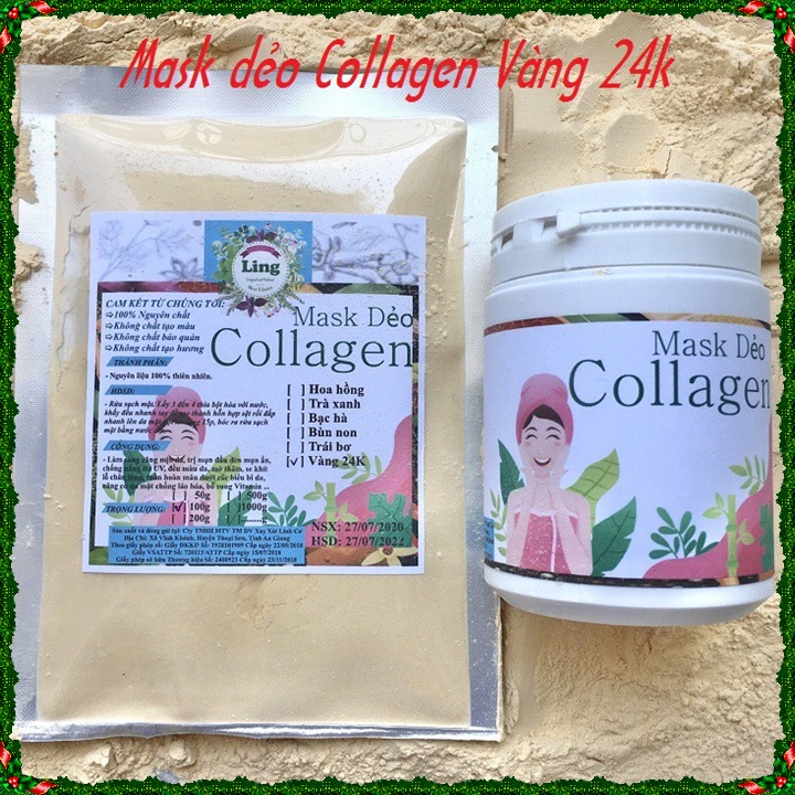 Nano Collagen Ling 1 Kilo Gold Mask Ling Paper กระดาษความปลอดภัยทางอาหารและสุขอนามัยใช ้ งานได ้ หลากหลาย