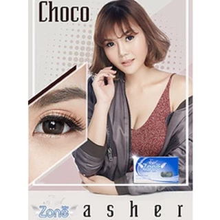 Asher Choco คอนแทคเลนส์ Angel Zone (รองรับสายตาปกติและค่าสายตาสั้น -0.50 ถึง -10.00 )