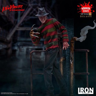 ฟิกเกอร์ โมเดล งานปั้น ของสะสม Iron Studios Deluxe Art Scale 1/10 A Nightmare on Elm Street - Freddy Krueger