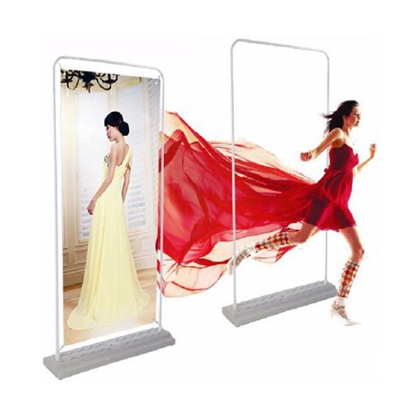 ขาตั้งป้าย Door Shape Banner รูปแบบประตู ขาตั้งป้ายไวนิล พีพี ป้ายออกบูท ป้ายตั้งหน้าร้าน ป้ายโฆษณา 80 X 180cm ฐานใส่น้ำ