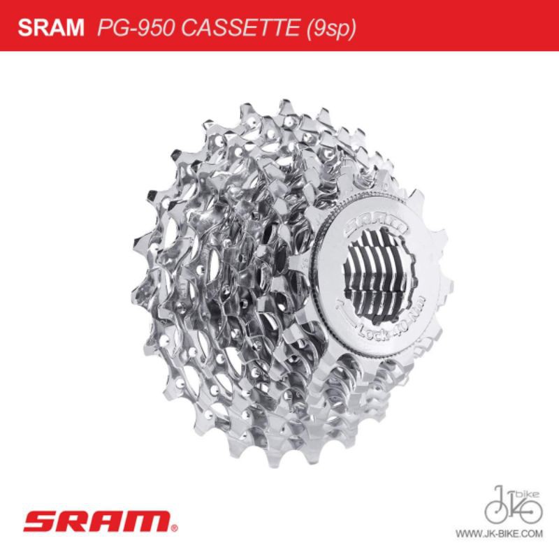 เพืองจักรยาน 9สปีด SRAM PG-950 9SPEED CASSETTE