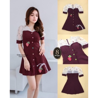 8Studio size M Burgundy น่ารักขับผิวสุดๆ 🍒