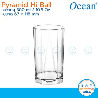 Ocean แก้วน้ำ 300ml(แพ็ค6ใบ) Pyramid Hi Ball 1B02310 โอเชียน