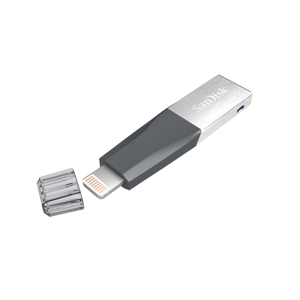 ✓SanDisk iXpand Mini flash drive 128GB (SDIX40N-128G-GN6NE) แฟลชไดร์ฟสำหรับ iPhone และ iPad