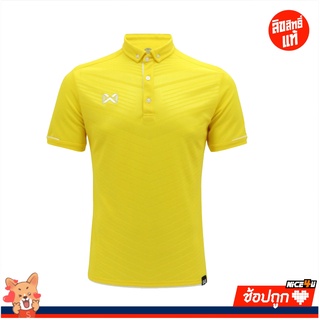 Warrix เสื้อโปโล WA-3318 (YW) สีเหลือง ของแท้ 100%