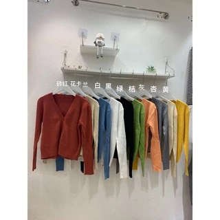 Cicishop(K226)เสื้อคลุมคานิแกนไหมพรมแขนยาว ผ้าทอร่องใหญ่ยืดได้เยอะมาก ใส่คลุมแมทช์เข้าได้กับทุกชุด