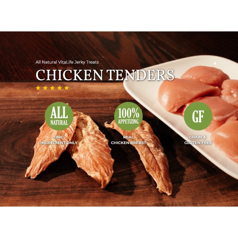 卐Vitalife chicken tender & Sweet Potato ไก่อบแห้ง สูตรไก่พันมันส้ม JV17