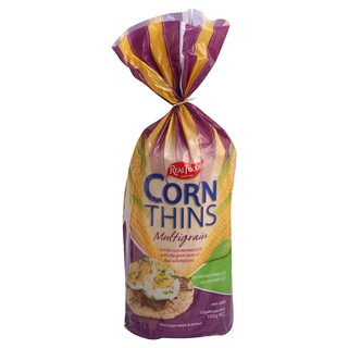 แผ่นข้าวโพด ข้าวโพด ธัญพืชอบกรอบ เรียลฟู้ดส์  ขนมปังกรอบ Real Foods Muitgrain Corn Thins Corn Cracker