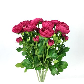 OrientalFineArt ดอกรานันคูลัส Artificial Rananculus stem ดอกไม้ประดิษฐ์เกรดพรีเมียม งานสวย