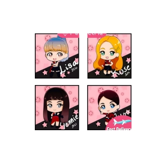 [PM] ภาพจิตรกรรมติดเพชร ลายการ์ตูน Diy BLACKPINK idol 5D สำหรับตกแต่งผนังห้องนอน 30x30 ซม.