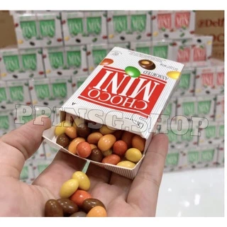 (พร้อมส่ง) 1 กล่องเล็กdelfi choco mini pepermint&assorted ชอคโกแลตมิ้น ขนมวัยเด็ก ขนมยุค 90**