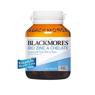 Blackmores  แบลคมอร์ส Bio Zinc A Chelate (90 Tabs) ไบโอ ซิงค์ เอ คี เลต ผลิตภัณฑ์เสริมอาหาร 90 เม็ด