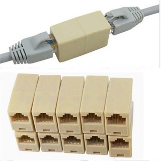 ข้อต่อสายLAN (RJ45)CAT5/CAT6 ตัวต่อสายแลน ข้อต่อสาย LAN CAT5E/CAT6Eต่อสาย LAN ให้ยาวขึ้น(สินค้ามีพร้อมส่ง)