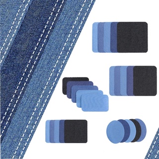 1pcs Self-adhesive Denim Cloth Patches for Clothes DIY Iron on Patch Appliques Jeans Pants Knee Clothing Stickers Elbow Badge Fabrics