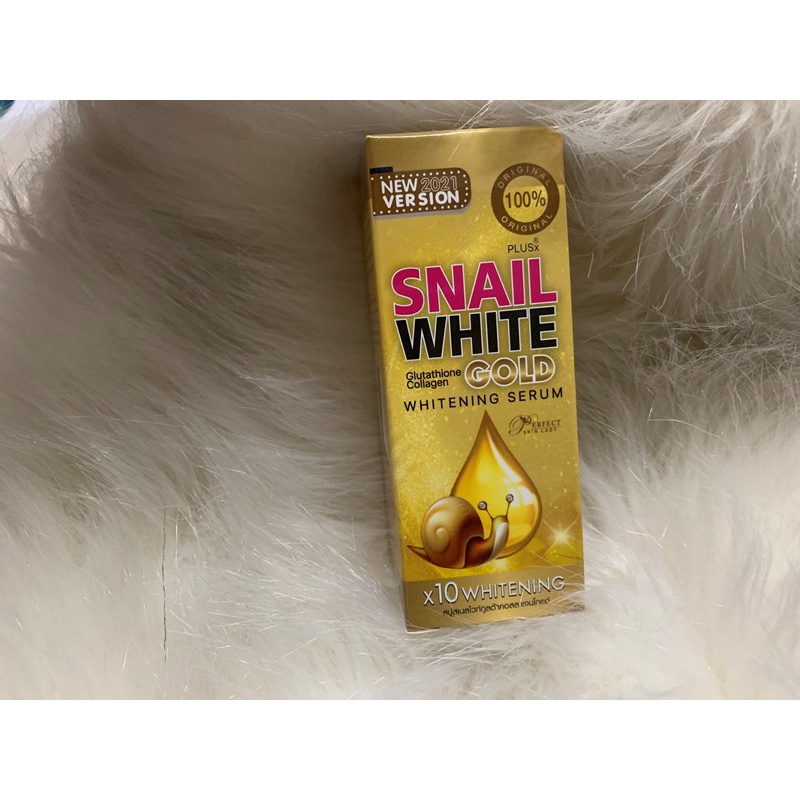 เซรั่ม สเนลไวท์ โกลด์ Snail White Gold Serum SNAIL WHITE GOLD SERUM X10 WHITENING 40 มล