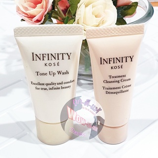 เซ็ทคู่!! โฟม+ครีมเช็ดเครื่องสำอาง สูตรพรีเมี่ยม 😘 Kose infinity ขนาดทดลอง ของแท้ 100%