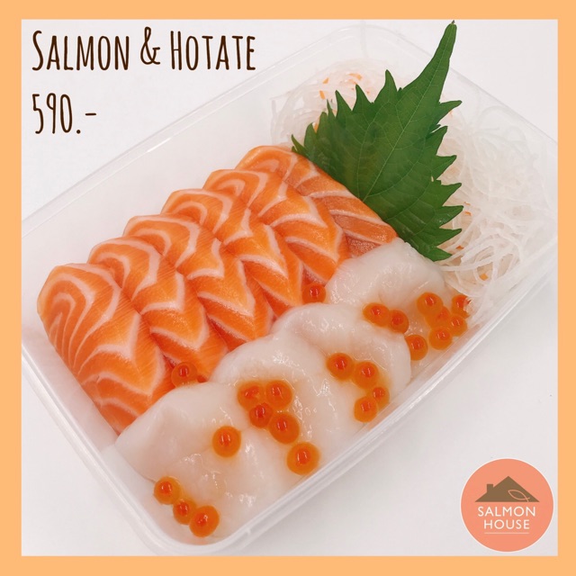 Salmon&hotate Sashimi
