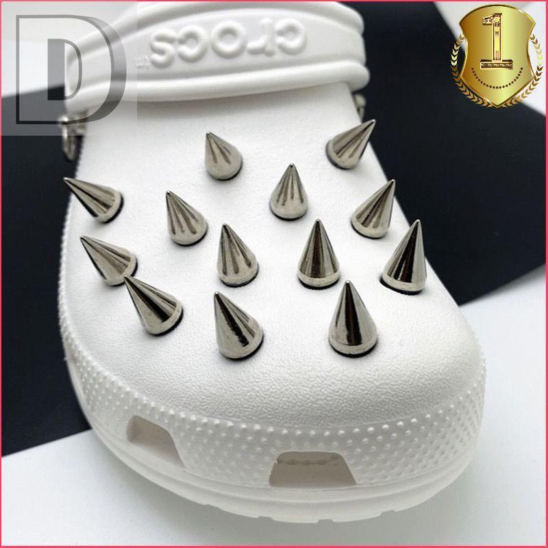 จิ๊บบิท พังก์โลหะ ✨ DIY ติด Crocs สตั๊ดกระสุนอัลลอยด์ แฟนซีสุดเท่