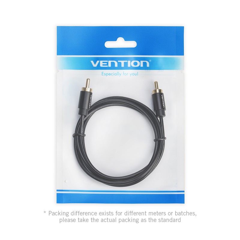 Vention RCA ถึง RCA Hifi 5.1 เครื่องขยายเสียงทีวี Spdif  ชายกับชายสเตอริโอเสียงคู่สาย สายสัญญาณเสียง Coaxial แบบ Dual Shield