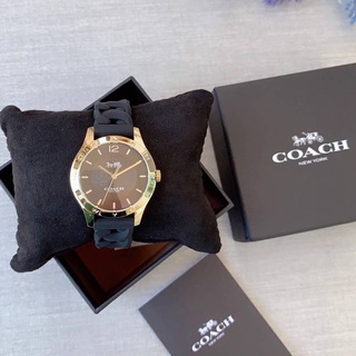 Coach 14503420 Maddy Silicone Strap Black หน้าปัด 34mm. สายยาง