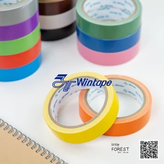 【แพ็ค 6 ม้วน】 Wintape (วินเทป) เทปผ้าสีให้เลือก 14 สี 3 ไซส์ ความยาว 9 หลา กาวหนาพิเศษ Duct tape