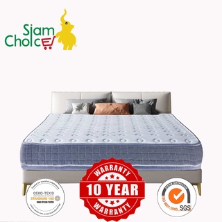 [รับประกัน10ปี] SiamChoice ที่นอน3.5ฟุต ที่นอน5ฟุต ที่นอน6ฟุต ที่นอนเมมโมรี่โฟมพ็อกเก็ตสปริงPocket Sprung Mattress 8นิ้ว