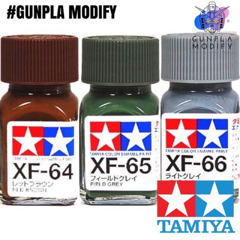 TAMIYA XF64 XF65 XF66 สีสูตรน้ำมัน ชนิดสีด้าน Enamel 10 ml