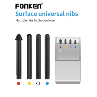 Fonken ชุดปลายปากกาสไตลัส 2H H HB B แบบเปลี่ยน สําหรับ Microsoft Surface Pro 7 6 5 4 Book GO แล็ปท็อป