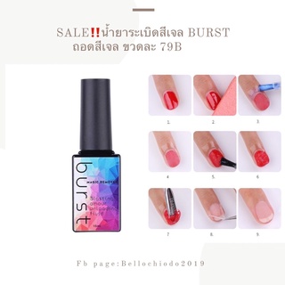 SALE!! น้ำยาระเบิดสีเจล BURST ถอดสีเจล