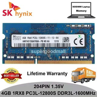 Sk Hynix 4Gb 1Rx8 Pc3L - 12800 S Ddr3L - 1600 Mhz 204 Pin 1 . 35 V Sodimm Ram หน่วยความจําโน๊ตบุ๊คแล็ปท็อป Ram Ram Ram