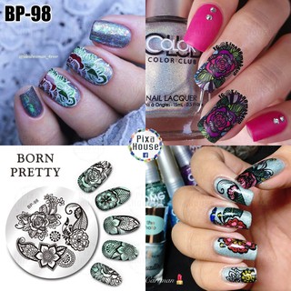 แผ่นปั๊มเล็บ Born Pretty BP-98